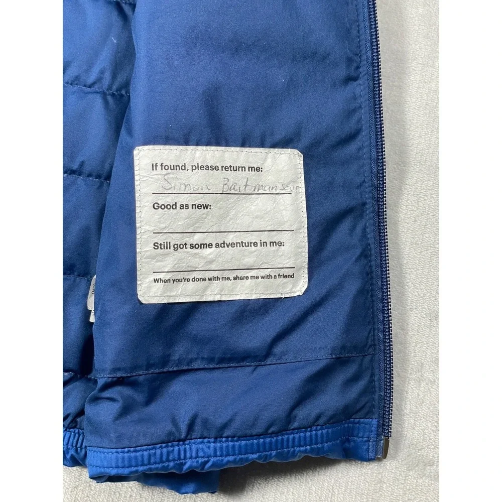 REI Co-op Down Puffer Vest Kids Medium 10-12 Blue Packable Lightweight